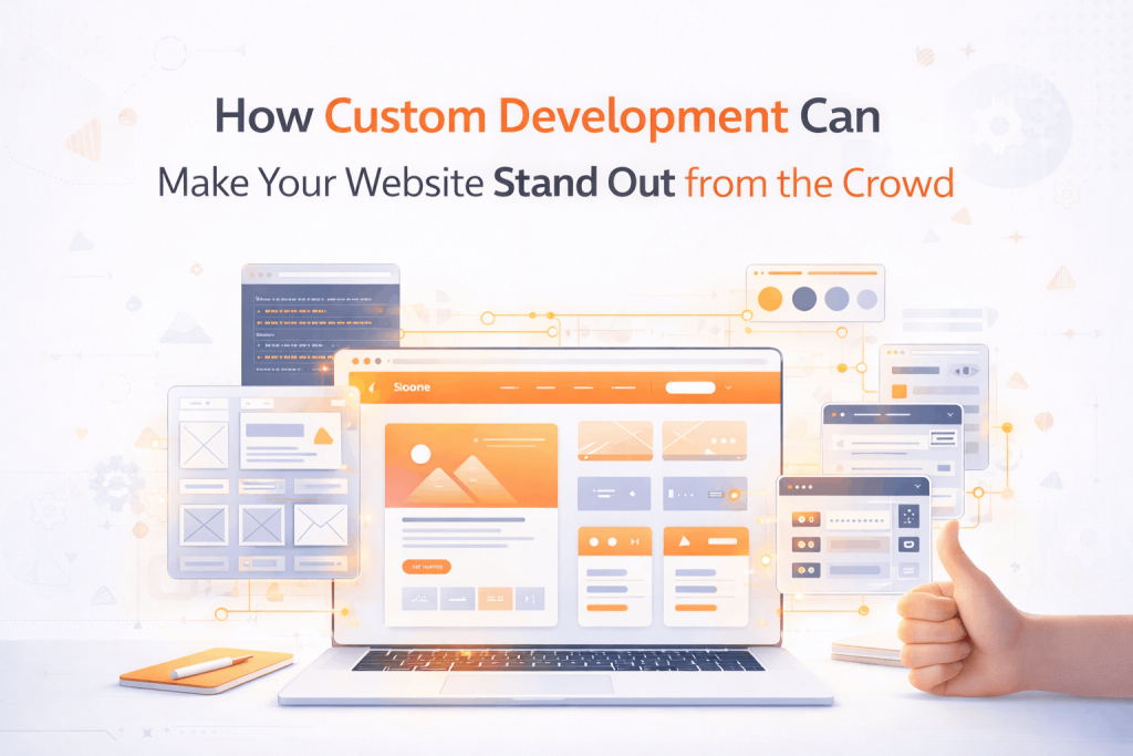 custom WordPress development concept