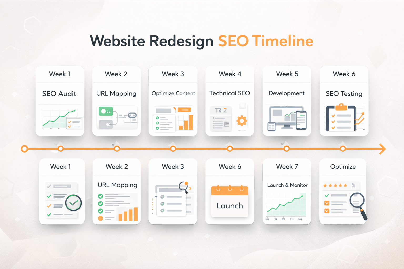 website redesign SEO timeline