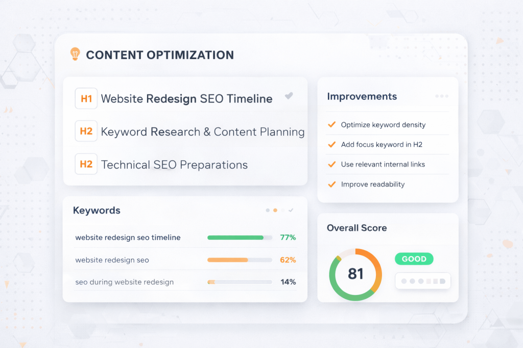 content optimization for SEO