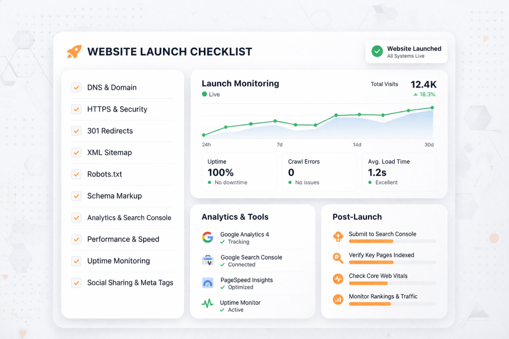 website launch SEO checklist